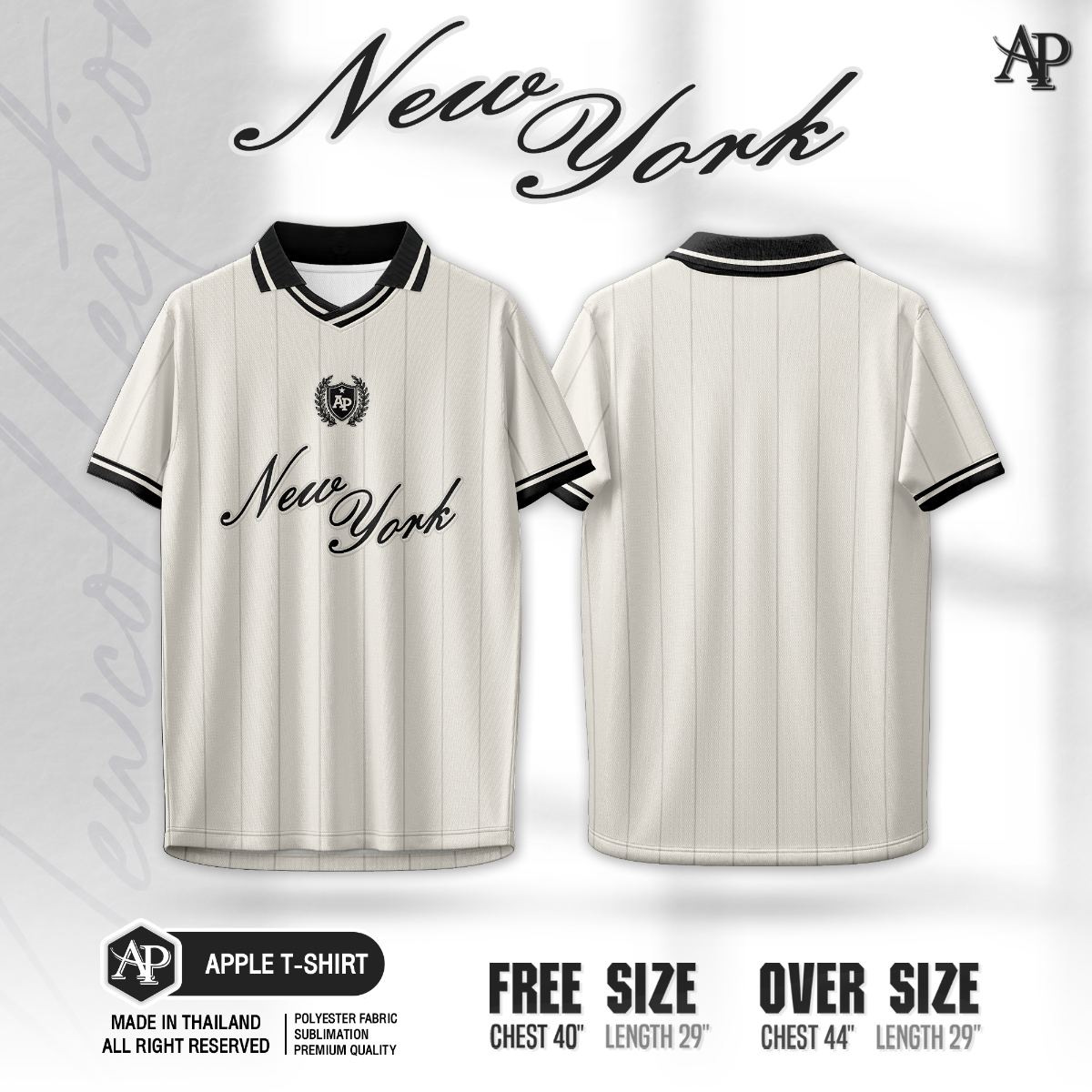 เสื้อวินเทจ 𝒜𝒫 𝒩𝑒𝓌 𝒴𝑜𝓇𝓀